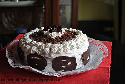 per festeggiare l'inizio della mia avventura: torta foresta nera!