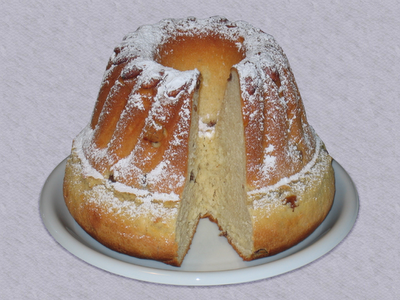 Gugelhupf è un dolce austriaco molto simile al nostro panettone