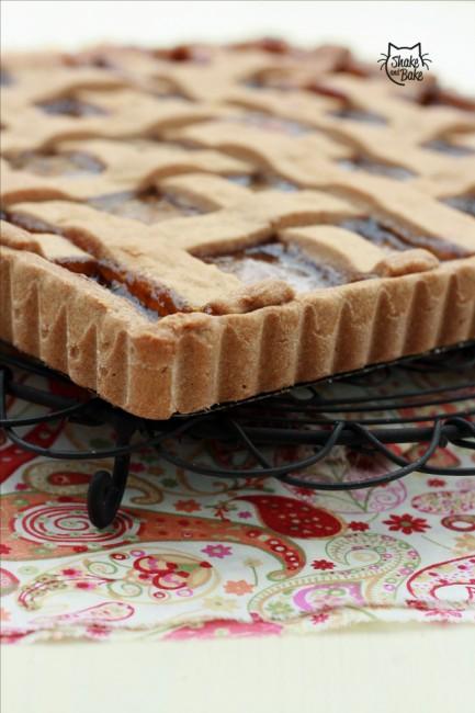 Crostata di grano arso e marmellata di arance e sambuco