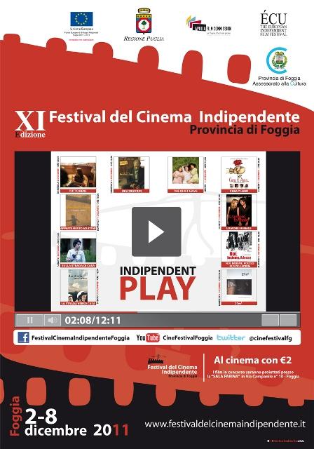 Foggia: XI° Festival del Cinema Indipendente, dal 2 all’8 dicembre.