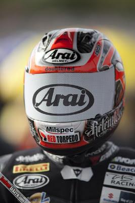Arai shield J.Brookes Brands Hatch 2011 Arai shield J.Brookes Brands Hatch 2011