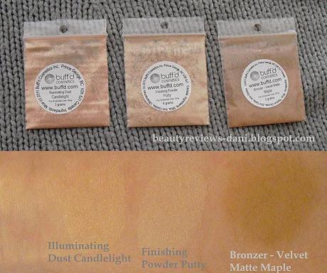 Review and Swatches Buff'd Cosmetics: Blush,Bronzer, Highlight, Eyeshadows