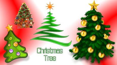 19 clipart con tema l'albero di Natale