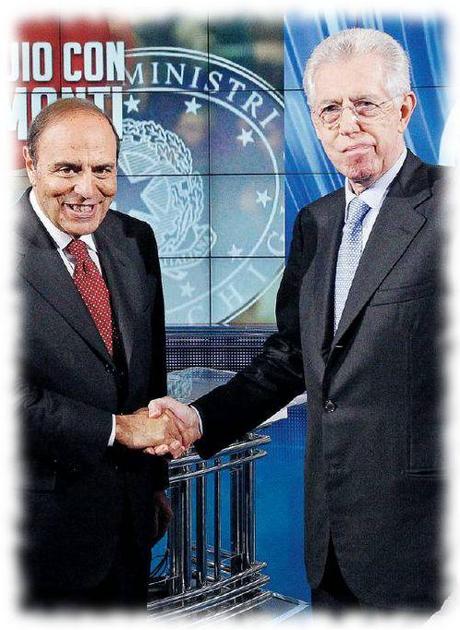 Mario Monti e Bruno Vespa