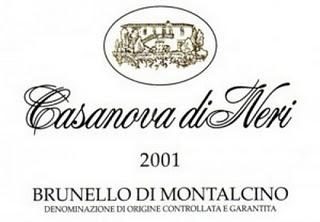 Brunello di Montalcino 2001 di Casanova di Neri: L' assaggio dopo cinque lunghi anni