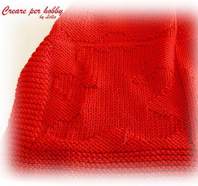 Copertina (natalizia) da culla in lana Copertina (natalizia) da culla in lana