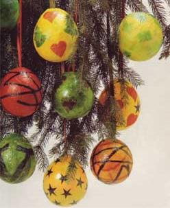 Le palline-palloncini per l'albero di Natale