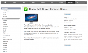Aggiornamento firmware per i Display Thunderbolt