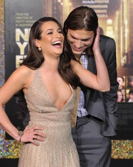 Lea Michele conquista Ashton Kutcher con il suo abito di Valentino: nuovo flirt?