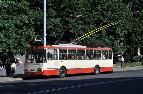 Un filobus a Vilnius