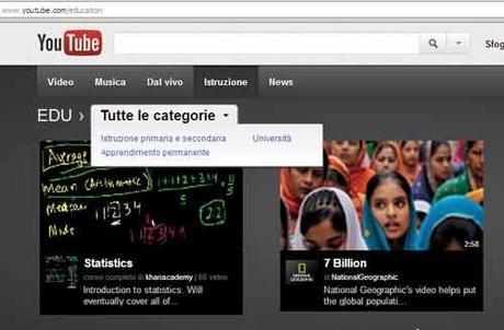 YouTube va a scuola. Lasciatelo entrare