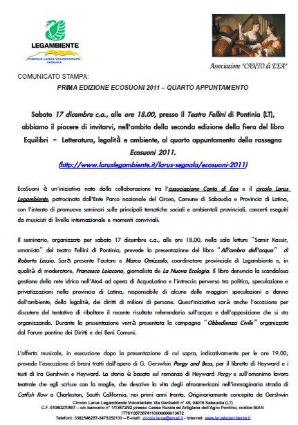 Un appuntamento culturale aperto a tutti per Latina e Roma Un appuntamento culturale aperto a tutti per Latina e Roma