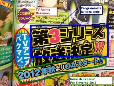 Bakuman terza serie, manga, annuncio, news