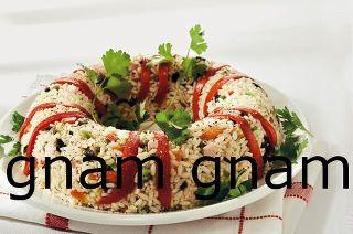 Corona di insalata di riso