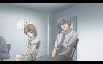 Tomoya non proprio con lo sguardo contento carcere, tomoya, nagisa, clannad season 2, clannad after school