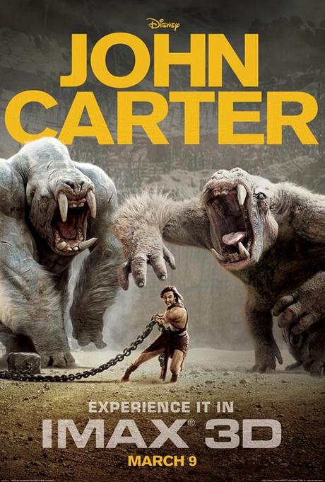 Due Mostri all'inseguimento di John Carter nel nuovo poster ufficiale