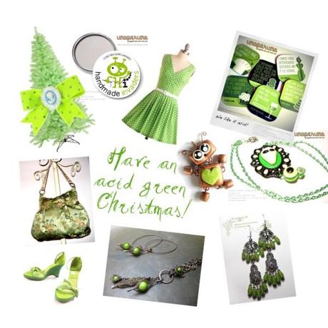 Have an acid green Christmas! · Handmade Invaders