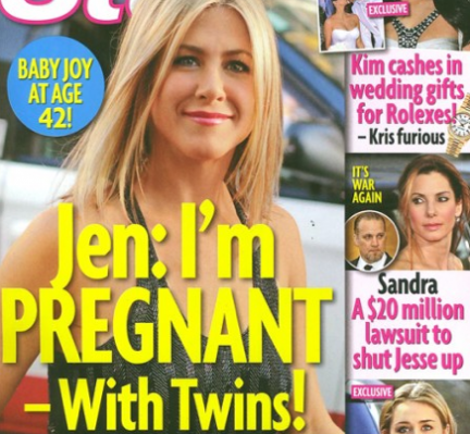 Jennifer Aniston incinta di due gemelli?