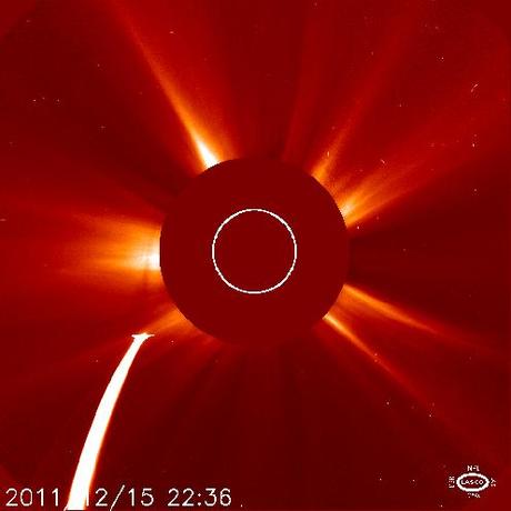 La cometa Lovejoy è sopravvissuta all’incontro con il Sole