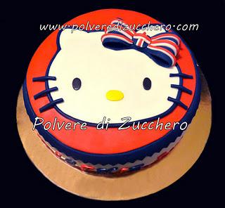 Torta decorata: British Hello Kitty