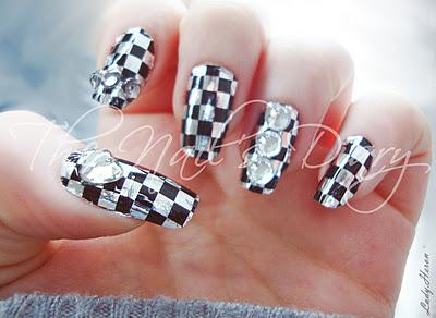 Minx nail art + Check mate to Christmas