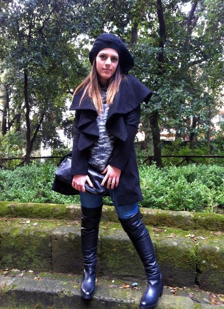 A black coat A black coat