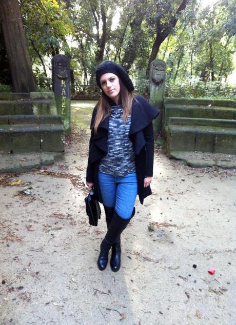 A black coat A black coat