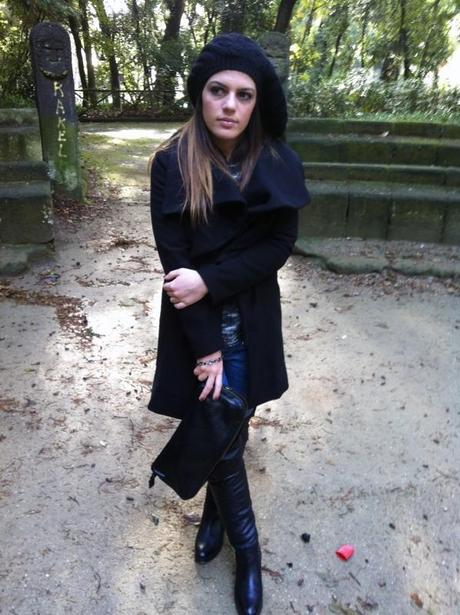 A black coat A black coat