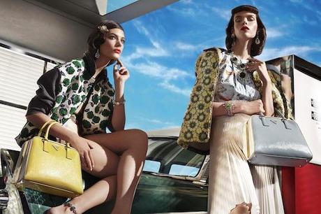 On the Set of a Gas Station for PRADA SS12 Ad Campaign