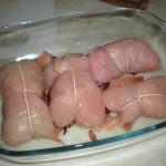 Arrostini di petto di pollo con speck e provola Arrostini di petto di pollo con speck e provola