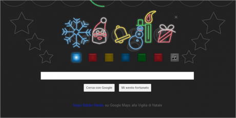 Google ci augura Buon Natale con il doodle di “Jingle Bells”