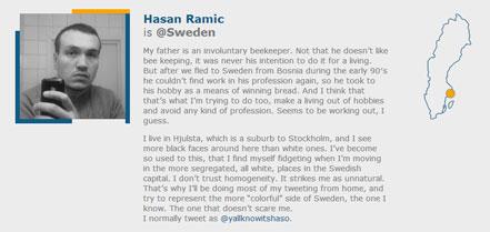 curators of sweden La Svezia twittata da cittadini normali e sconosciuti