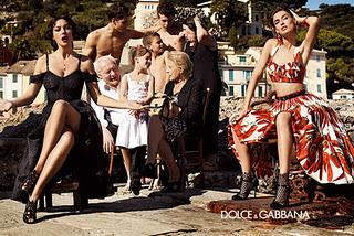 Foto di famiglia per Dolce e Gabbana
