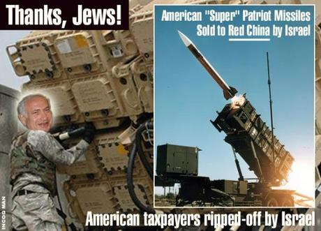 Israele (Sionisti) vende 69 missili “patriot” alla Cina