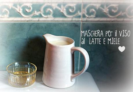 MASCHERA VISO LATTE E MIELE