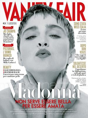 Madonna on the cover of Vanity Fair January issue