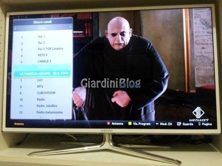 elenco canali tv samsung