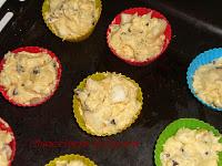 Muffins con Gocce di Cioccolato e Pera o Banana