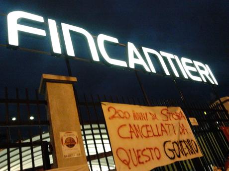 Fincantieri, occupano l’aeroporto di Genova