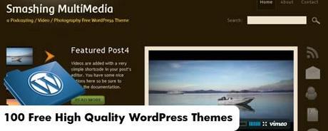 100 templates gratuiti per piattaforma Wordpress