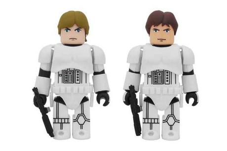 medicom toy kubrick luke skywalker han solo stormtrooper 2 pack MEDICOM TOY KUBRICK Luke Skywalker & Han Solo Stormtrooper 2 Pack