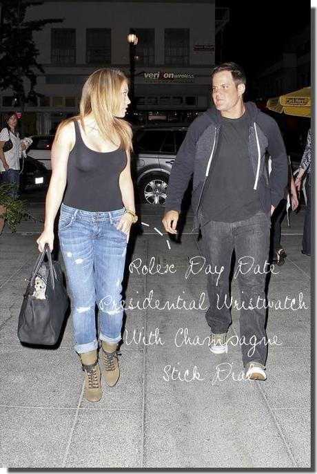 Hilary Duff: Chanel earrings, Hermès Birkin bag, Balmain boots & Rolex wristwatch