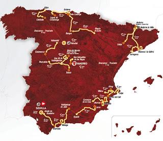 Percorso Vuelta di Spagna 2010