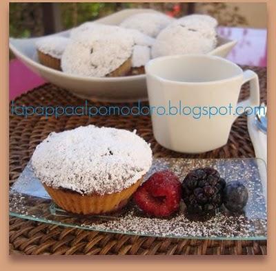 La colazione della mattina: Muffin ai frutti di bosco