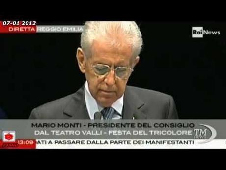 0 Mario Monti a Reggio Emilia: “alcuni italiani mettono loro, le loro mani nelle tasche di altri italiani”. | Video    