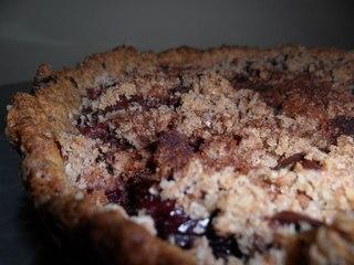 Crostata di ciliegie nere