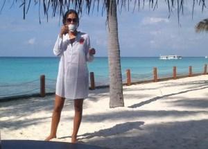 Caterina Balivo anche lei alle Maldive e in attesa di un bebè.