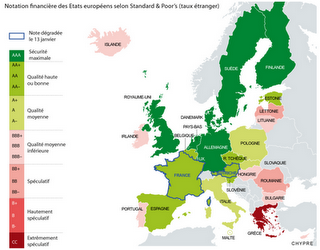 Standard & Poor's: declassate Italia e Francia. La nuova mappa dei ratings europei