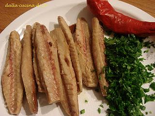 Rigatoni con maccarello affumicato e verdure fritte