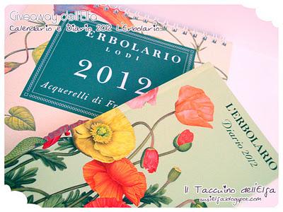 Giveaway dell'Elfa: Calendario e Diario 2012 L'Erbolario Giveaway dell'Elfa: Calendario e Diario 2012 L'Erbolario